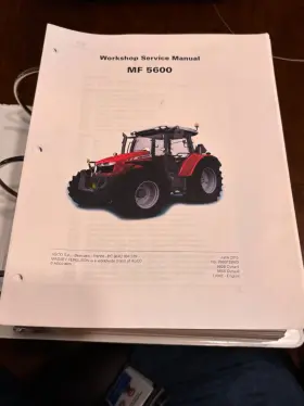 MF5600 MASSEY FERGUSON Mf Tractor Service Manual Repair Book