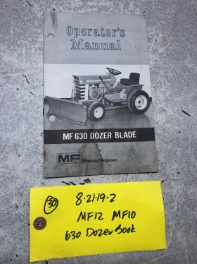 MF630 MASSEY FERGUSON Mf Operators Manual