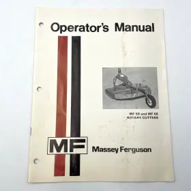 MF68 MASSEY FERGUSON Rotary Cutter Owners Operators Manual