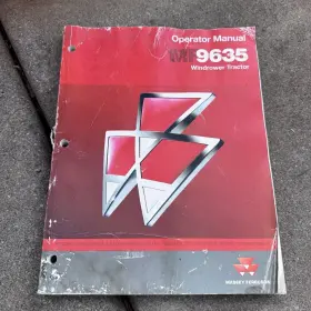 MF9635 MASSEY FERGUSON Windrower Tractor Operator Manual Book