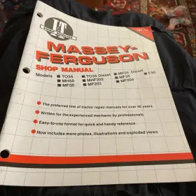 MHF202 MASSEY FERGUSON Ferg Manual Diesel