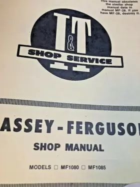 NO.MF-32 MASSEY FERGUSON Tractor Manual