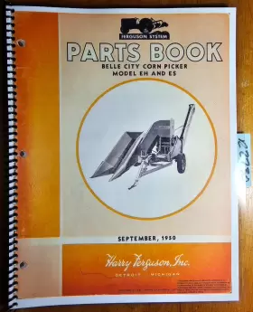 O-3392-A MASSEY FERGUSON Harris Belle Eh Es Corn Picker Book