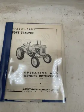 650534M3 MASSEY HARRIS Pony Tractor Operator Servicing Manual