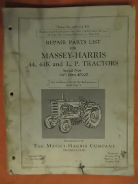 690014M6 MASSEY HARRIS Tractors Repair Manual