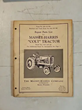 690155M2 MASSEY HARRIS Colt Tractor Repair Manual