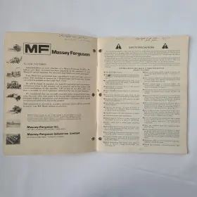 1448316M6 MASSEY HARRIS Ferguson Mf Tractor Operators Manual #2