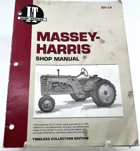 MH-5A MASSEY HARRIS Reprint Tractor Repair Manual Wear