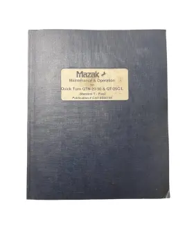 QTN-20 MAZAK Turn Operation Manual Mazatrol