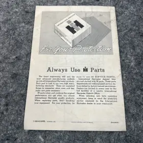 A-189 MCCORMICK Owners Manual Tractor Plow #2