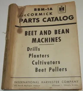 BBM-1A MCCORMICK Deering Beet Bean Catalogs Drills Planters