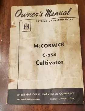C-254 MCCORMICK International Harvester Operators Manual