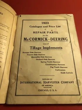 TC-4-B MCCORMICK DEERING Tillage Tractor Catalog Harrows #2