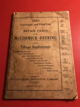 TC-4-B MCCORMICK DEERING Tillage Tractor Catalog Harrows