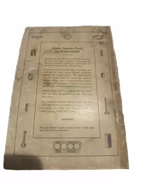 W-30-PARTS MCCORMICK-DEERING Tractor Manual #3