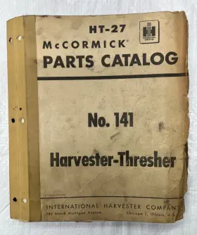 HT-27 MCCORMICK Harvest Thresher Catalog