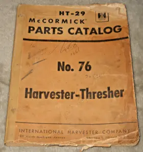 HT29 MCCORMICK International Harvester Catalog
