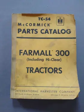 TC-54 MCCORMICK Intftl Harvester Farmall Tractors Catalog
