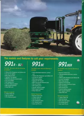 991B-BJ MCHALE Round Bale Ber Brochure Specifications #2