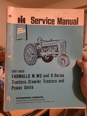 GSS-5033 MD International Harvester Service Manual Farmalls