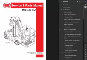 MME30-RJ MEC Personnel Verticle Lift Owners Service Manual #2