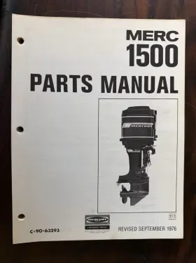 C-90-63293 MERCURY Merc Manual Outboard Engine