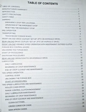 4222 MEYER Forage Box Operators Manual #2