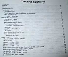X0804-W MEYER Wagon Gear Operators Manual #2
