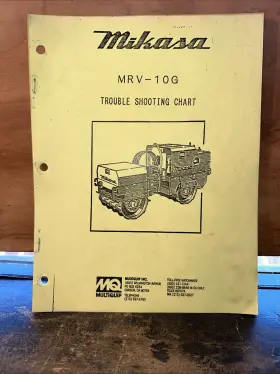 MRV-10G MIKASA Trouble Shooting Manual