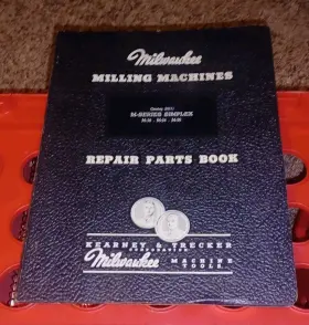 BR11 MILWAUKEE Kearney Trecker Repair Book Manual Simplex