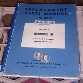 KR-12 MILWAUKEE Kearney Trecker Book Manual Milling