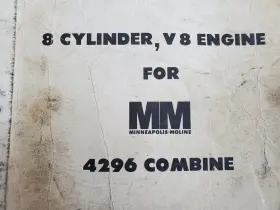 4296 MINNEAPOLIS MOLINE Cylinder Engine Combine Repair #2