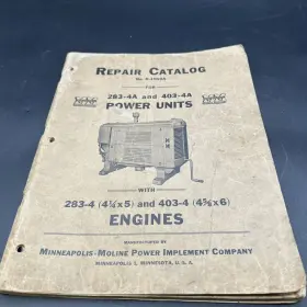 D282-4A MINNEAPOLIS MOLINE Repair Catalog Power