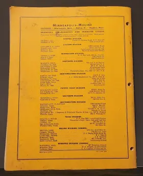 R-1056A MINNEAPOLIS MOLINE Repair Catalog Standard Cane #2
