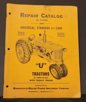 R-1056A MINNEAPOLIS MOLINE Repair Catalog Standard Cane