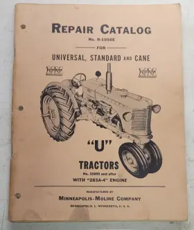 R-1056E MINNEAPOLIS MOLINE Tractor Repair Catalog
