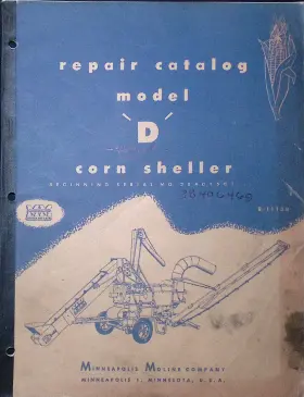 R-1113B MINNEAPOLIS MOLINE Corn Sheller Repair Catalog