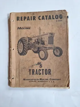 R-2020A MINNEAPOLIS MOLINE Repair Catalog Tractor