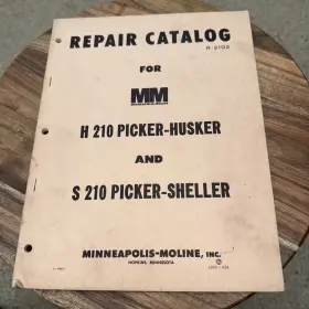 R-2102 MINNEAPOLIS MOLINE Repair Catalog Picker Husker Ands