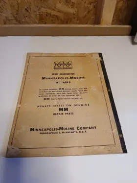 R-786H MINNEAPOLIS MOLINE Row Huskor Repair Catalog #2