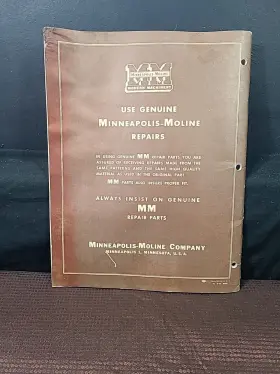 S-116A MINNEAPOLIS-MOLINE Operation Manual Fertilizer Drills #2