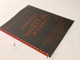 SCR-28 MINSTER Presses Service Operating Owners Manual Bound