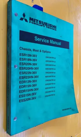 13-14-18-20-23-H MITSUBISHI Forklift Service Manual Esr Edr