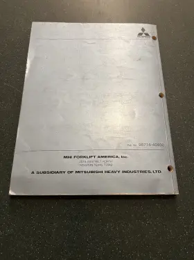 4G54 MITSUBISHI Gas Forklift Engine Book Catalog Manual #3