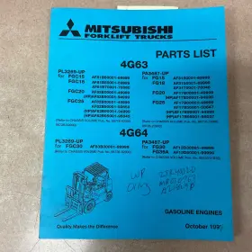 98716-40010 MITSUBISHI Gas Engine Manual Book Catalog Fork
