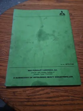 FBC15 MITSUBISHI Forklift Service Manual Electric Motor #2