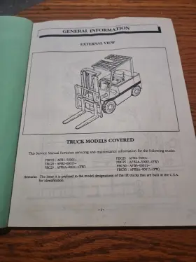 FBC15 MITSUBISHI Forklift Service Manual Electric Motor #3