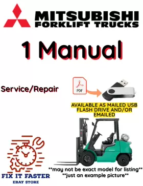 FBC20FW MITSUBISHI Electric Forklift Service Repair Manual