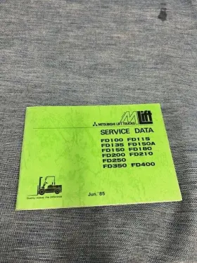 FD100 MITSUBISHI Lift Service Data Pocket