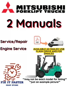 FD30 MITSUBISHI Diesel Pnuematic Tire Forklift Service Engine